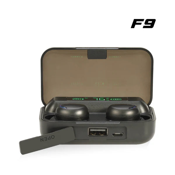Audífono Inalámbricos F9 Negro