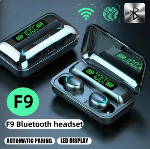 Audífono Inalámbricos F9 Negro