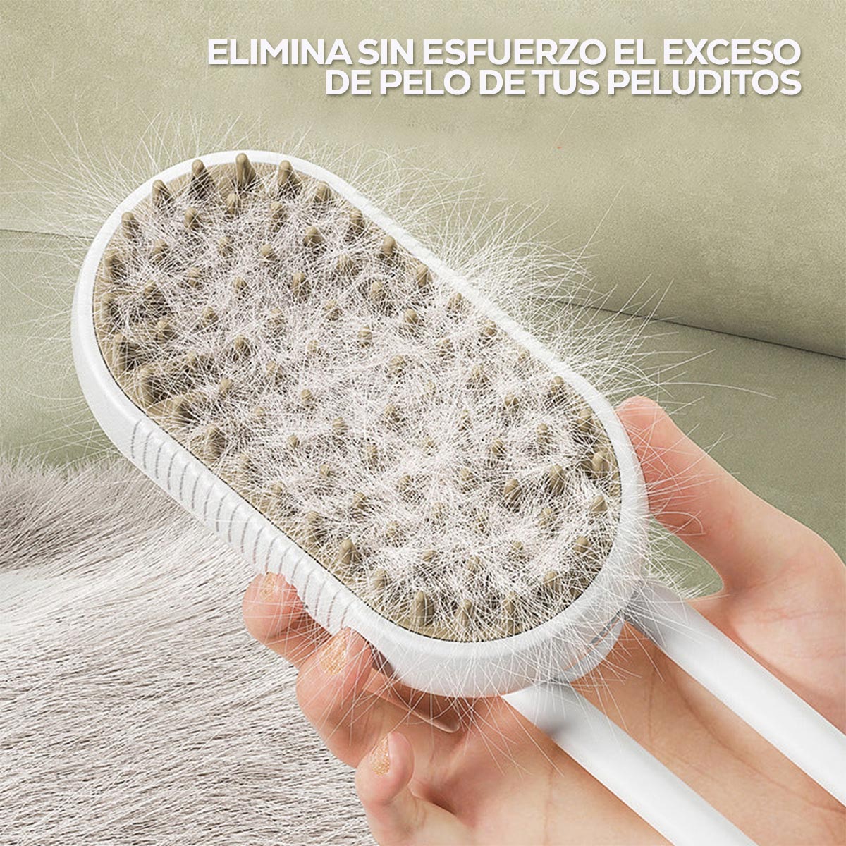 Cepillo Vaporizador Quita Pelos